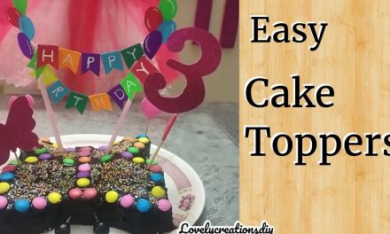3 cute DIY cake toppers ideas /happy birthday cake topper / butterfly cake topper – Birthday Songs
