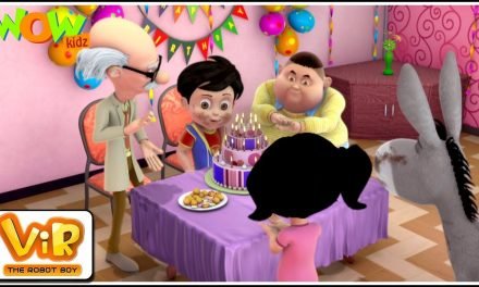 Vir The Robot Boy | Hindi Cartoon For Kids | Vir ka birthday | Animated Series| Wow Kidz – Birthday Songs