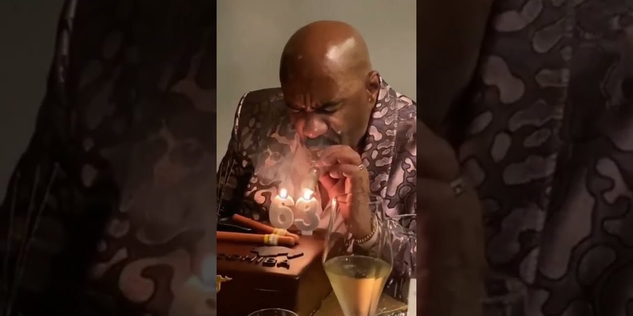 Steve Harvey Lights Expensive Cigar on His Birthday – Famous Bdays