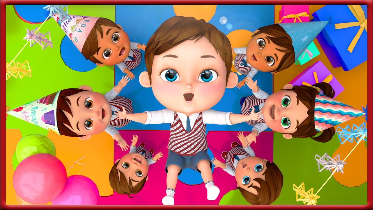Funny Kids Song – Happy birthday and Johny Johny Yes Papa – Banana Cartoon 3D – Birthday Songs