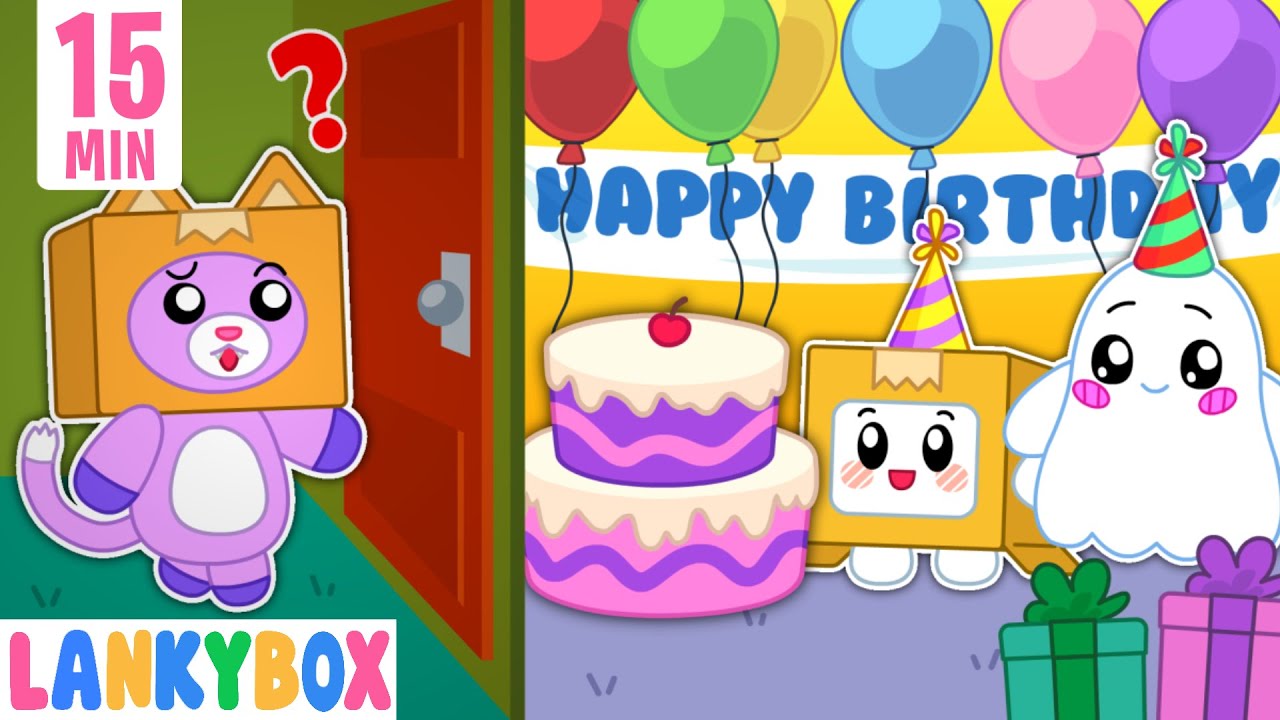 Happy Birthday Foxy! Secret Birthday Party Surprise | LankyBox Channel Kids Cartoon – Birthday Songs