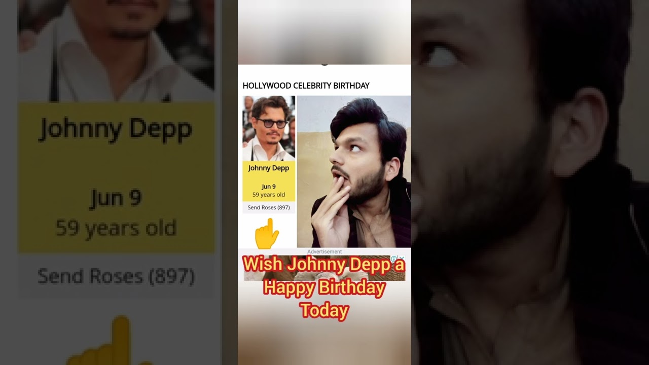 Happy Birthday Johnny Depp | 59th Birthday – Famous Bdays