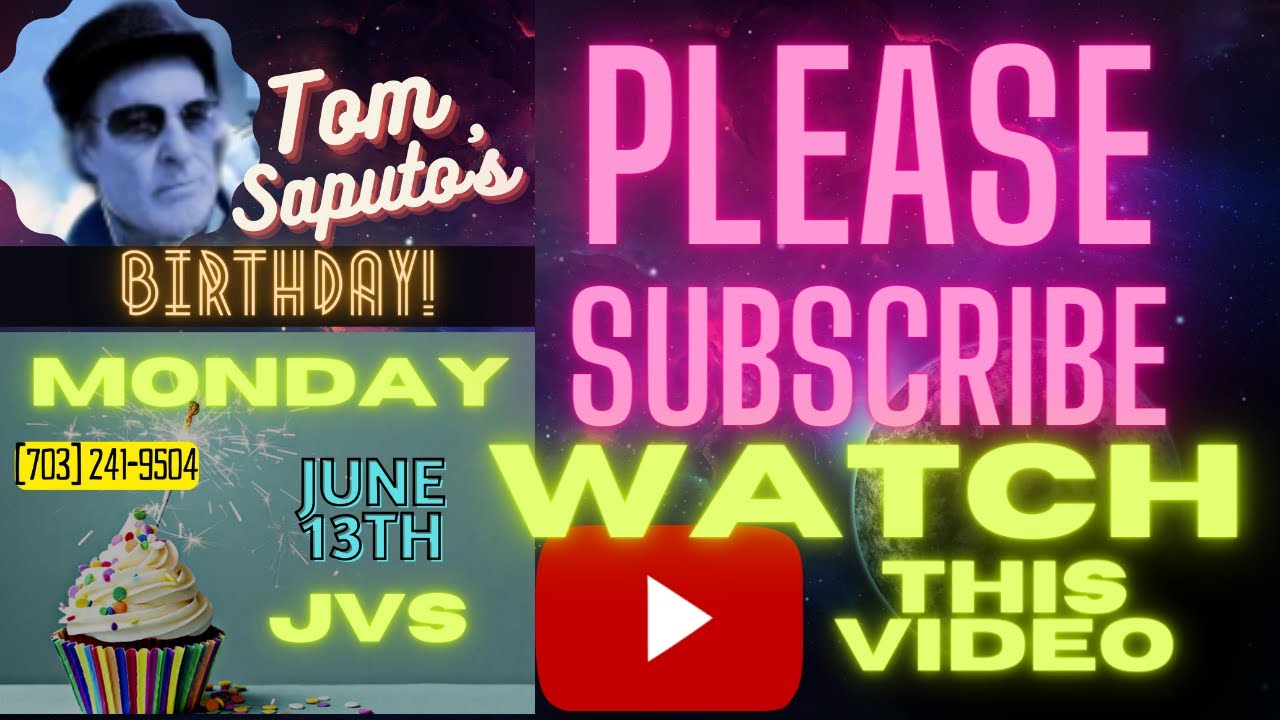 Tom Saputo's Birthday This Monday at JVs! – Famous Bdays