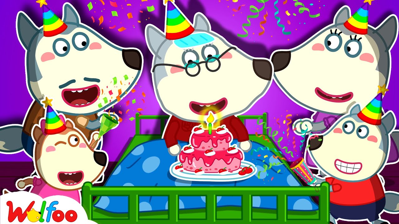 Don't Cry, Grandma! Happy Birthday to You! Kids Stories About Wolfoo Family | Wolfoo Family Official – Birthday Songs