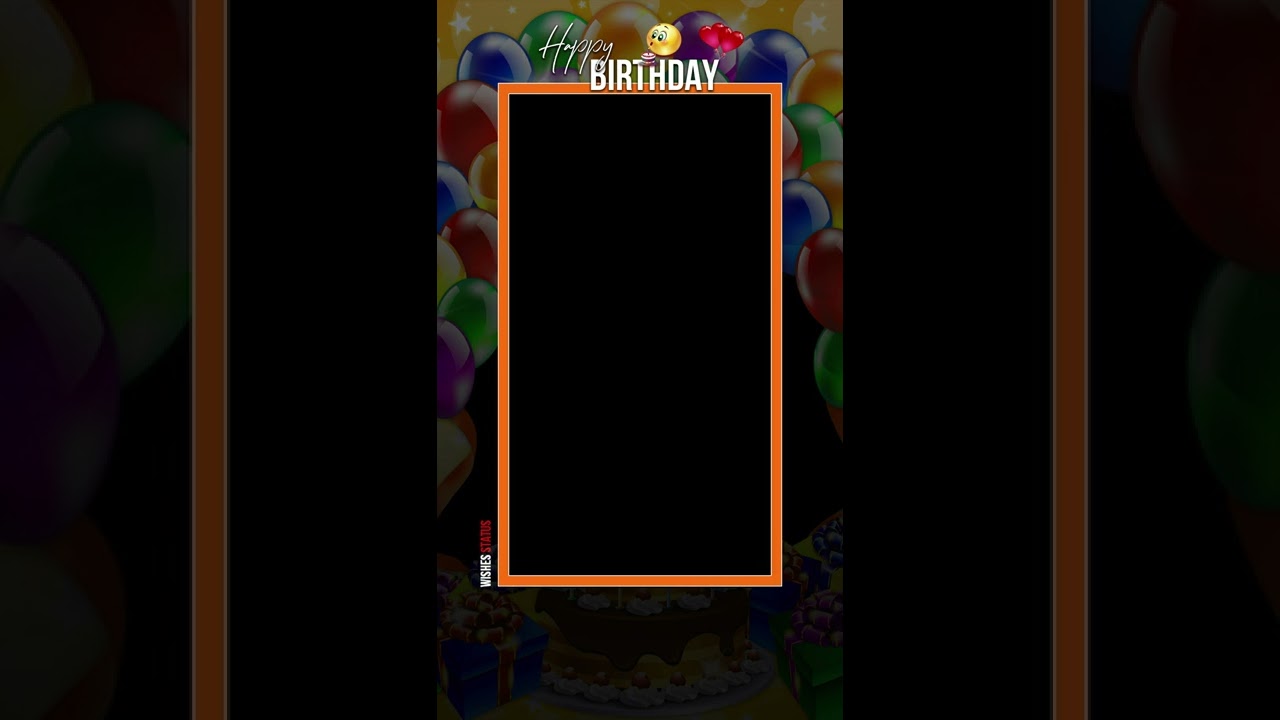 Happy Birthday Template | Birthday Wishes Video Black Screen | Wishes Status – Birthday Songs