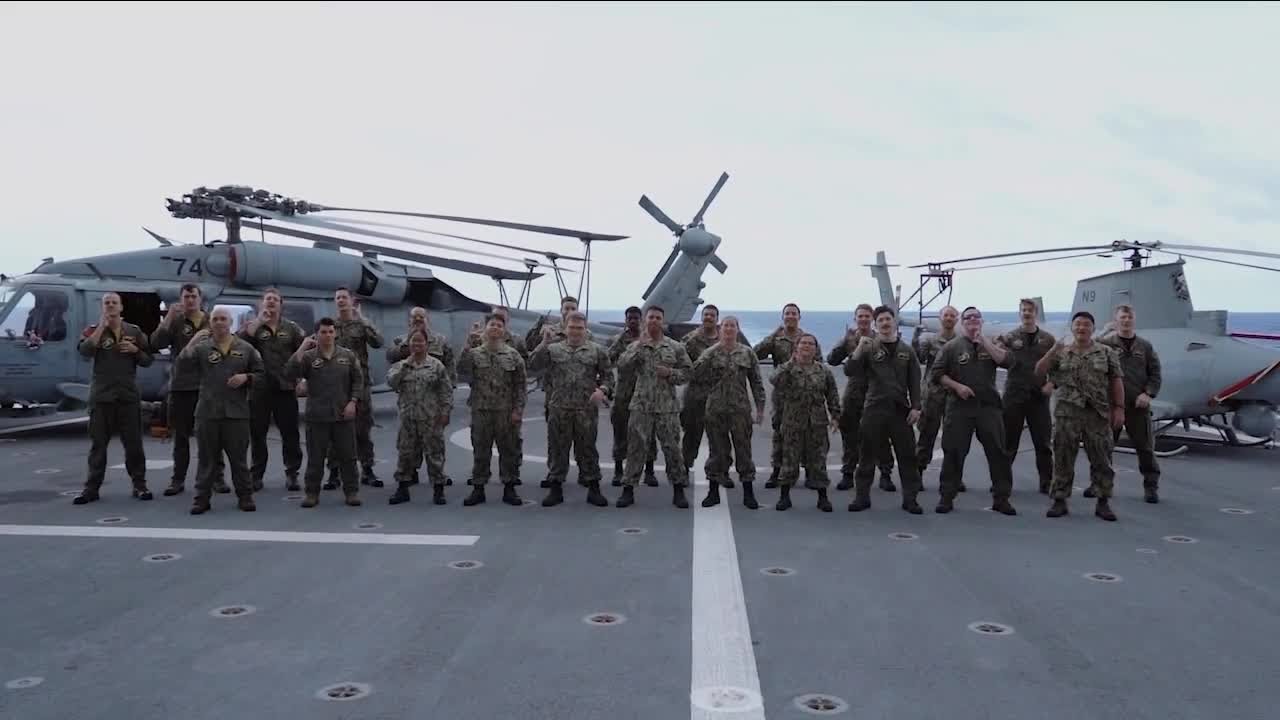 Navy sailor gets ship crew to sign 'happy birthday' to his son in ASL – Birthday Songs