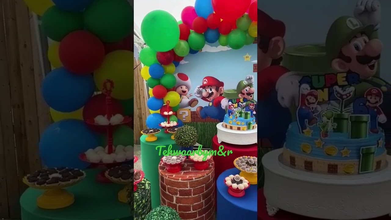 super mario theme birthday | best party decore | birthday idea #shorts #birthday #party #mario #love – Famous Bdays