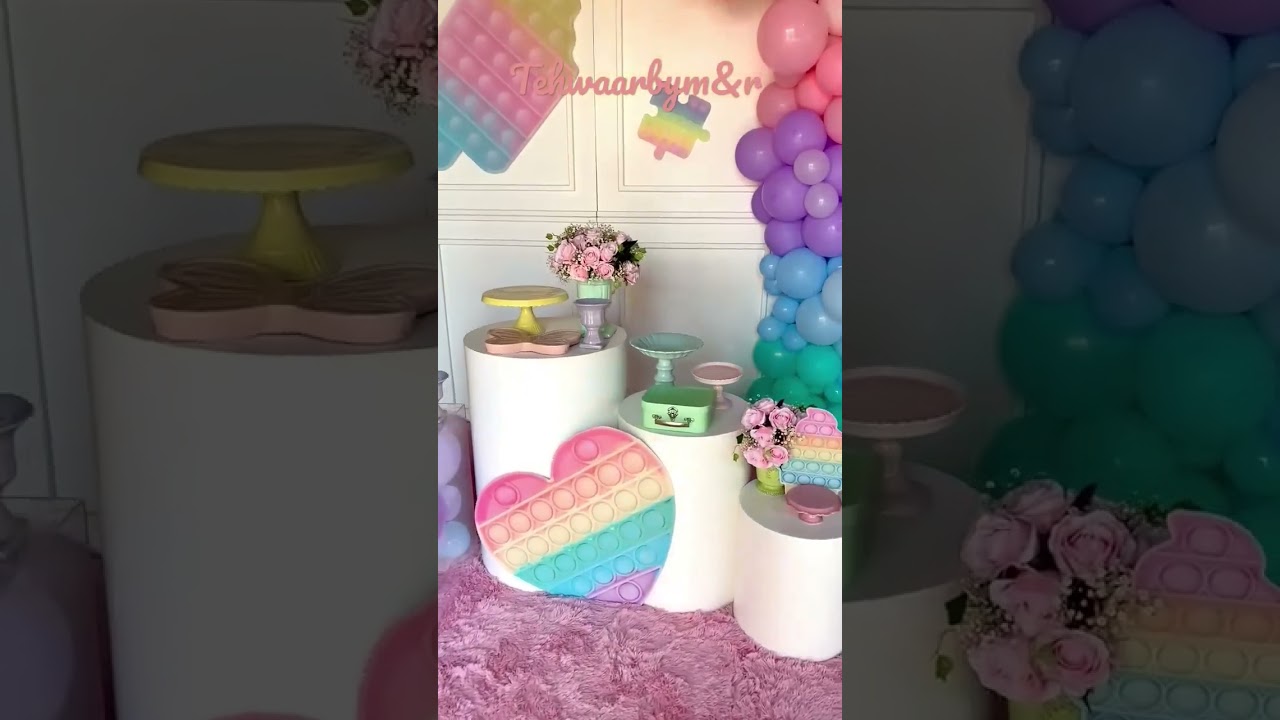 theme birthday | pop it theme | best party decore |#shorts #birthday #viralshorts #popit #best #love – Famous Bdays