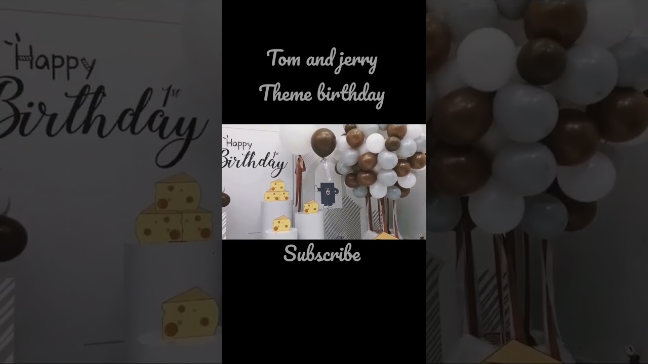 tom and jerry theme birthday party decore | subscribe for more #shorts #birthday #viralshorts #party – Famous Bdays
