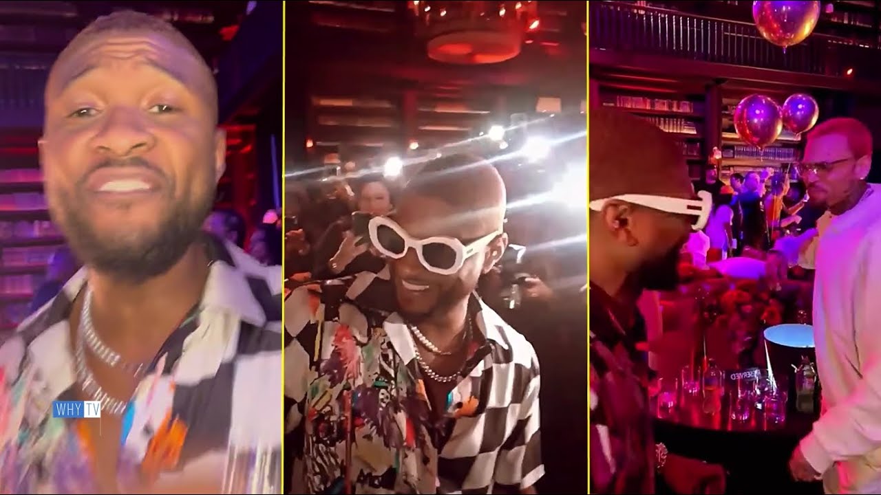 Chris Brown Reunited With Usher At His Birthday Party In Vegas Last Night – Famous Bdays