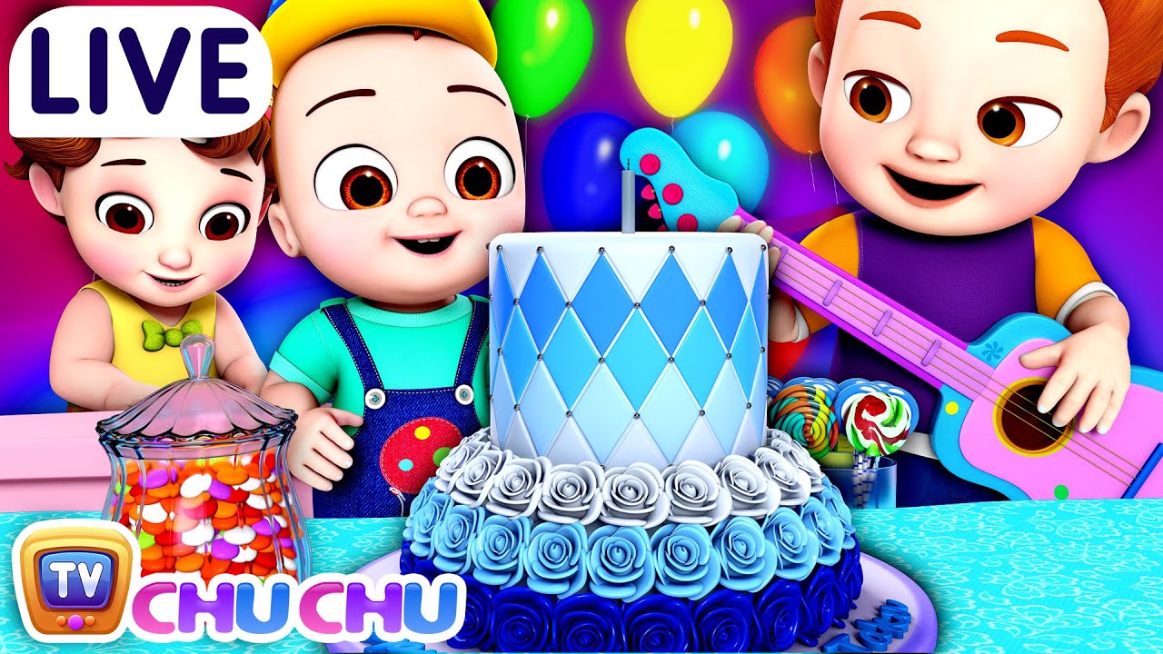 Happy Birthday Song & More Baby Nursery Rhymes & Kids Songs | ChuChu TV LIVE – Birthday Songs